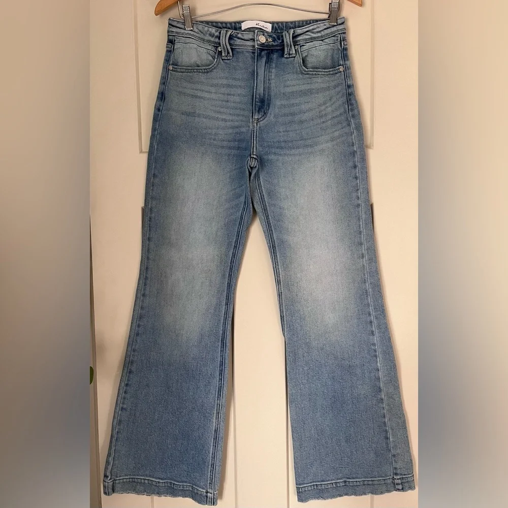 KanCan medium wash Blue wide leg Jeans - Picture 4 of 8